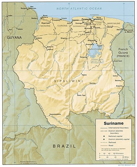 suriname maps perry castaneda map collection ut library