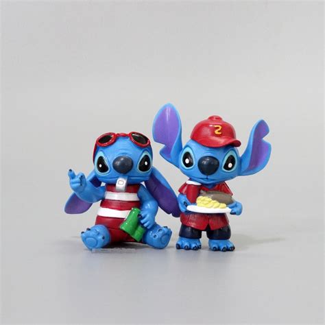 Hot Sell Cute Blue Stitch Indoor Decoration Collectible Cartoon Anime