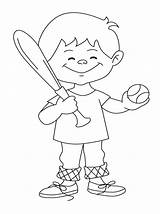 Pages Kids Baseball Coloring Printable Boy Player Sports Drawing Color Sandlot Field Colouring Giants Sf Print Stadium Worksheets Template Getcolorings sketch template