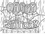 Birthday Coloring Happy Pages Doodle Alley Sheets Printable Adult Colouring Letters Mandala Happybirthday Blank Cute Doodles Drawing Mediafire Craft Card sketch template