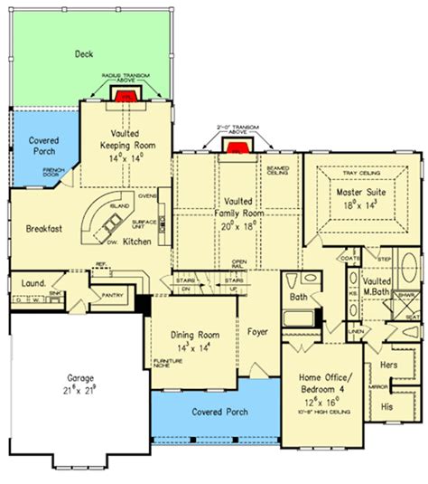 story house plans  master   floor