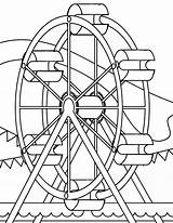 Park Amusement Coloring Pages Color Print sketch template