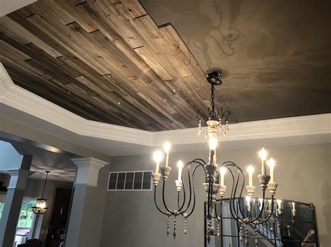 easy diy rustic planked ceiling  lived   wood plank ceiling plank ceiling ceiling