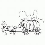 Kutsche Ausmalbild Cinderella Malvorlagen Coach Carriage Fensterbilder Maerchen Prinzessin Pferd Märchen Pferde 1654 Kinderbilder sketch template