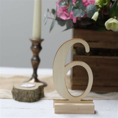 wooden calligraphy table numbers   wedding   dreams
