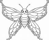 Coloring Butter Getcolorings Butterfly sketch template
