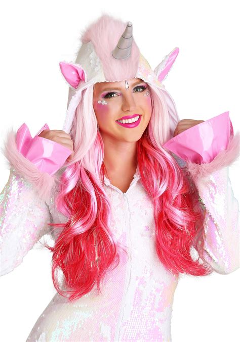 adult pink ombre wig