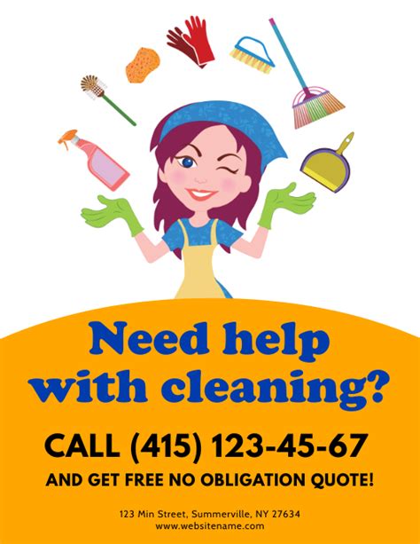 cleaning services flyer template postermywall