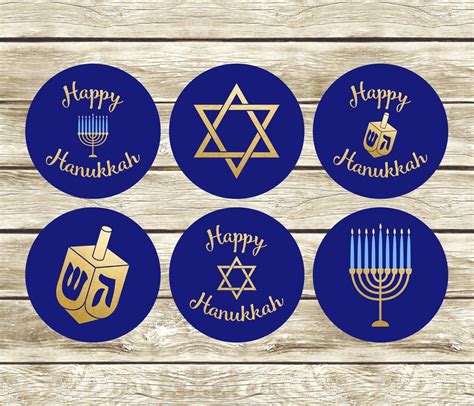 hanukkah gift tags hanukkah stickers printable gift tags etsy gift