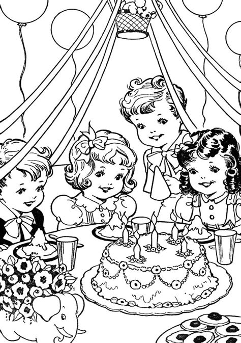 great kids birthday parties coloring pages png  file