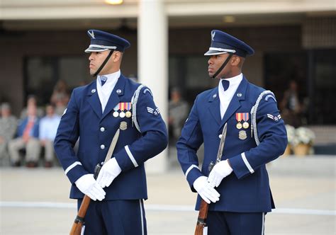 usaf honor guard unveils  routine air force honor guard article