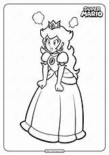 Princesse Mario Enervee Fachee Angry Coloringoo sketch template