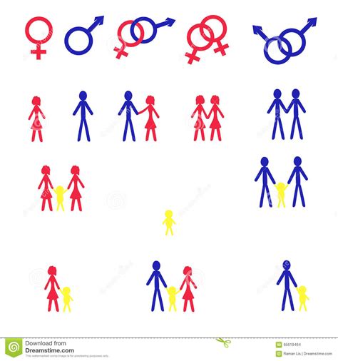 Sex Symbols Stock Vector Illustration Of Gender Heterosexual 65619464