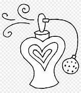 Perfume Bottle Coloring Pages Line sketch template