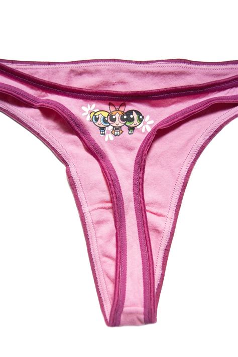 00s y2k powerpuff girls pink thong g string panties lingerie etsy