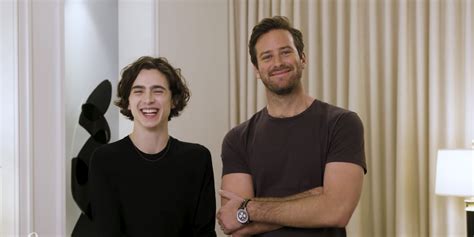 call me by your name contest party with armie hammer and timothée chalamet