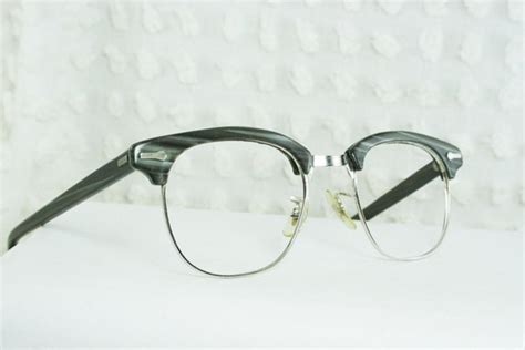 60s mens glasses 1960 s browline eyeglasses dark by diaeyewear