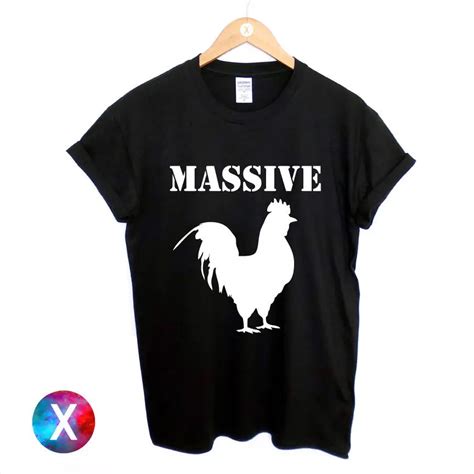 Massive Cock Funny Printed Mens T Shirt Hipster Swag Cool Joke