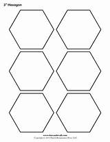 Hexagon Template Inch Printable Outline Templates Sheet Kids Printables Timvandevall sketch template