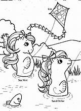 Pony Little Coloring Pages Sea Original Choose Board Cartoon Ponies sketch template
