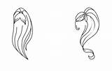 Ponytails Tail Colouring Coloring Pages Pony Deviantart Template sketch template