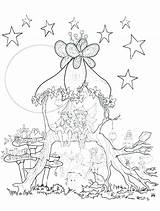 House Coloring Tree Pages Candy Annie Treehouse Getcolorings Magic Getdrawings Print Colorings Gingerbread sketch template