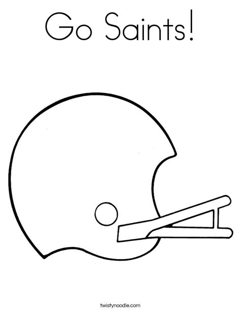 saints helmet coloring page coloring pages