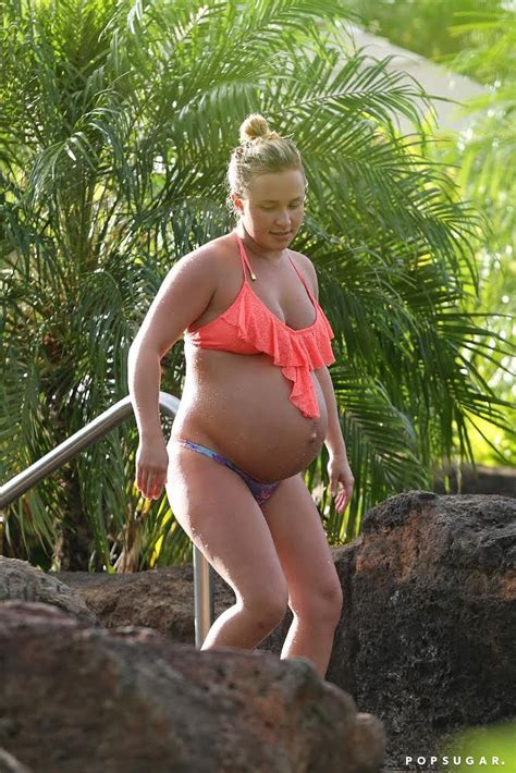 hayden panettiere pregnant in a bikini pictures popsugar