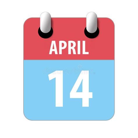 april  day   monthsimple calendar icon  white background
