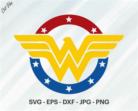 wonderwoman colorful logo symbol svg  woman svg cut etsy