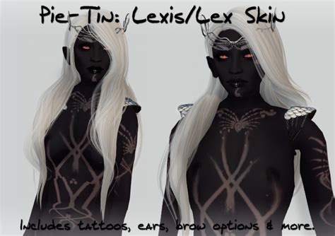Second Life Marketplace Pie Tin Lexis Skin Drow Flat Chested
