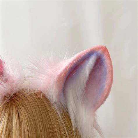 custom pink unicorn ears cosplay fantasy wonderland animal etsy