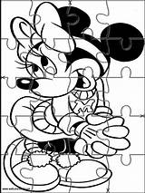 Coloring Puzzles Jigsaw Pages Disney Printable Cut Activities Puzzle Minnie Adult Mouse Kids Colouring Sheets Print Cute Choose Board Websincloud sketch template