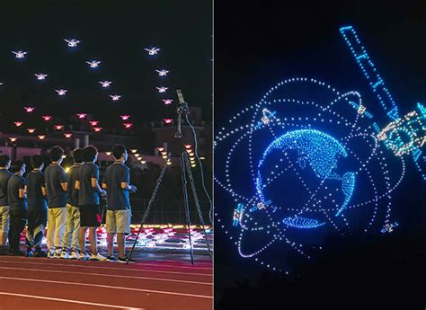 worlds largest drone display consisted   unmanned aerial vehicles techeblog