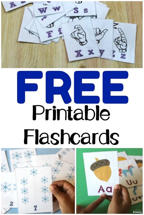 printable flashcards   learning  printable