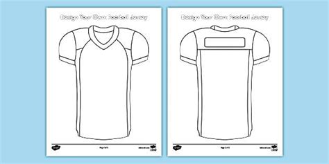 design   blank football jersey template twinkl