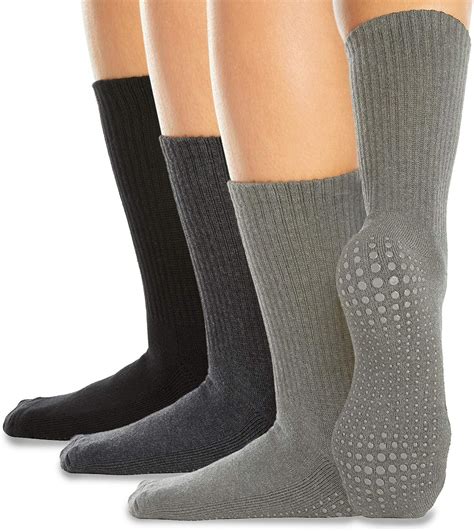 la active grip socks  slip casual crew socks cozy warm ideal  home indoor yoga