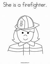 Coloring Firefighter She Girl Print Favorites Login Add Twistynoodle sketch template