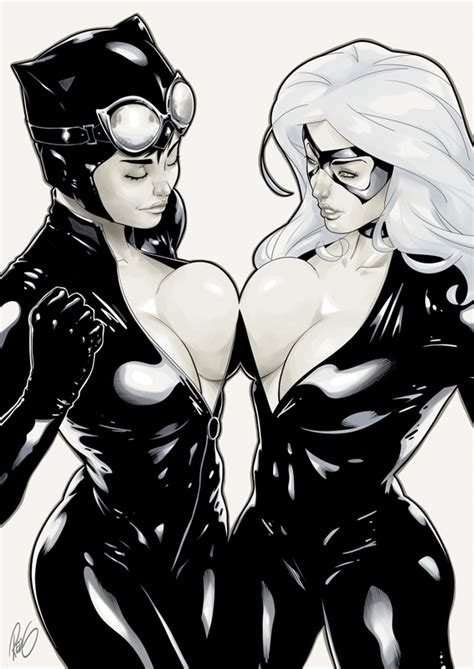 black cat and catwoman rub breasts crossover comic book lesbians sorted by position luscious
