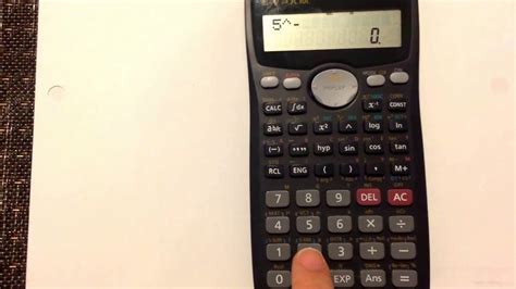 negative exponents   enter negative exponents   calculator casio fx ms youtube