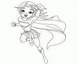 Coloring Pages Supergirl Printable Superwoman Logo Book Info sketch template