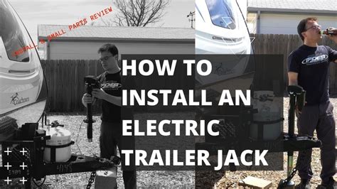 install electric trailer jack  small parts review youtube