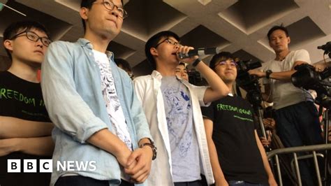 hong kong activist joshua wong jailed for six months bbc news