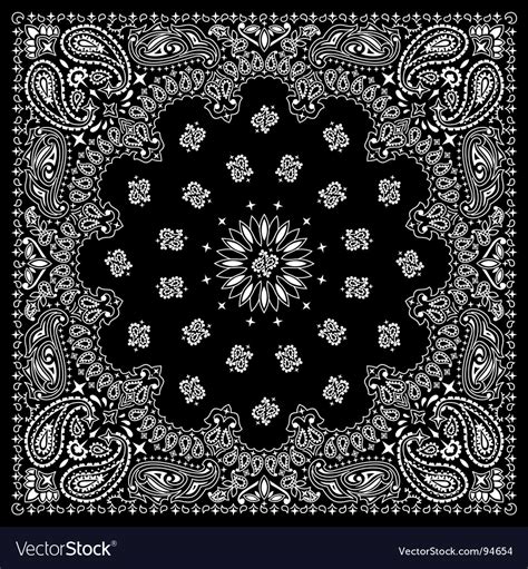 bandana black royalty  vector image vectorstock