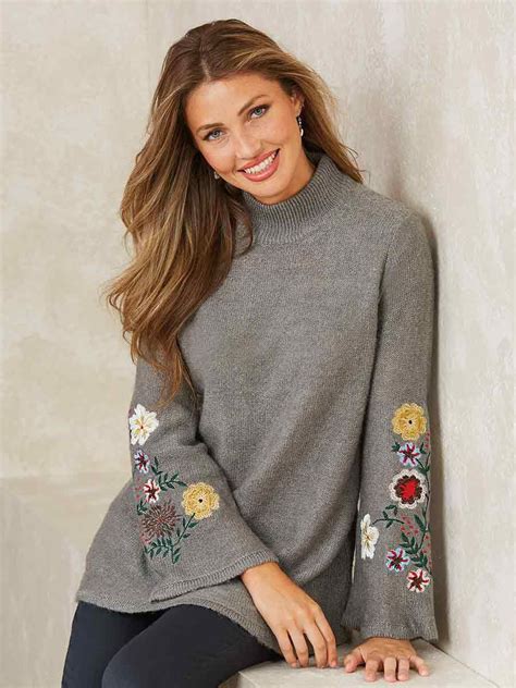 haband embroidered sleeves sweater sweater sleeves fashion sweaters