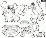 Pets Coloring 14kb 250px sketch template