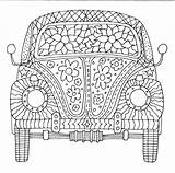 Herbie Volkswagen Mandalas Adultos Pintar Dezenhos Larva Pasta Swails Visit sketch template