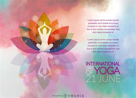 international day  yoga poster vector