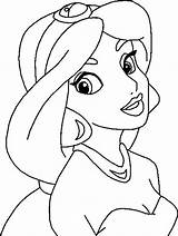 Aladdin Princesse Coloriage Jasmin Jecolorie Getdrawings Colornimbus sketch template