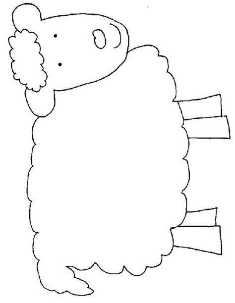 lamb template nombre de tablero pinterest coloring sheep crafts